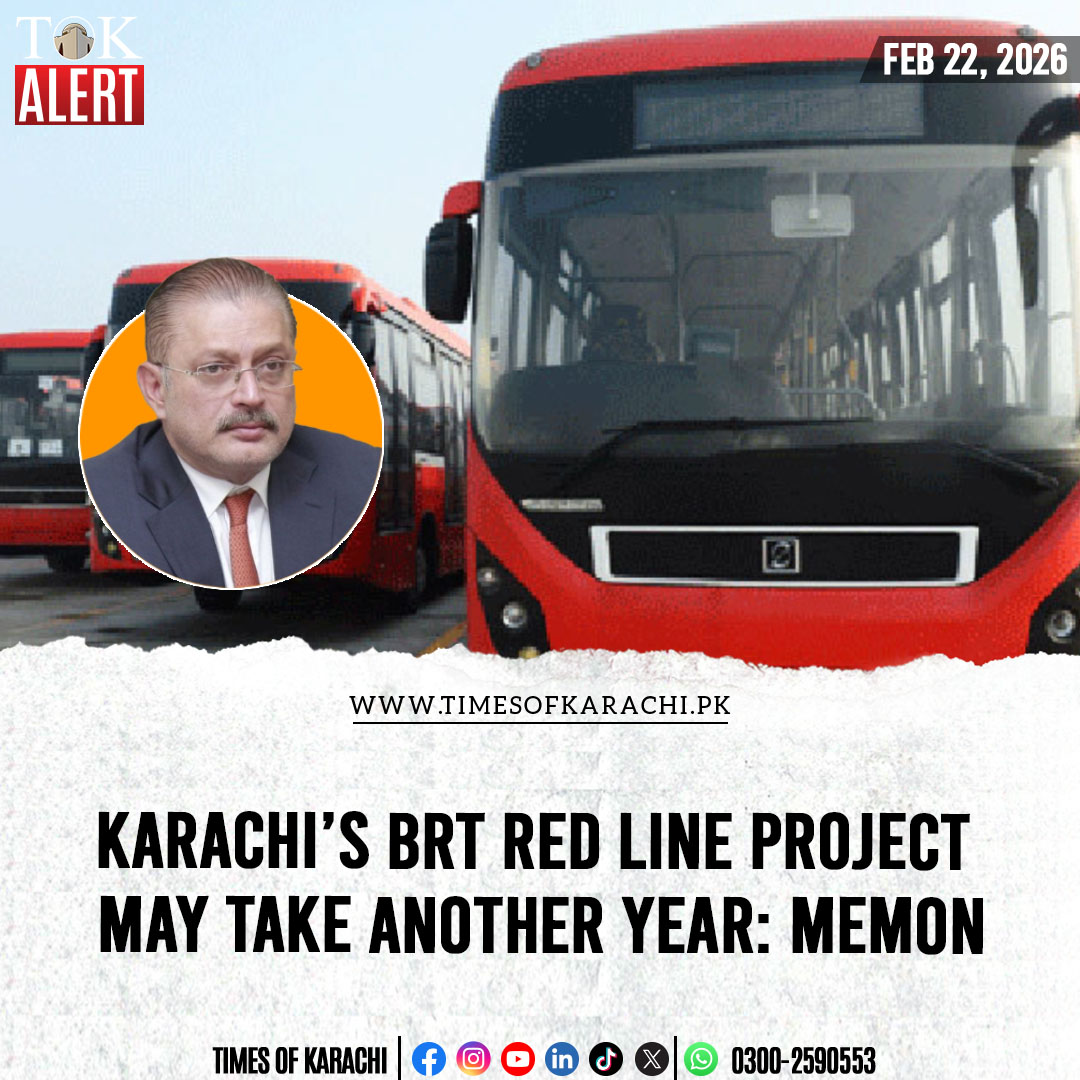 TOKCityOfLights's tweet photo. Provincial Minister Sharjeel Memon said that the BRT Red Line Bus Rapid Transit project could take a year or more to complete, citing ongoing challenges that have delayed progress.
Details: https://t.co/mCc41wsJ0l
#TOKAlert #KarachiBRT #RedLineBus #SharjeelMemon https://t.co/m3zSq3yJEU