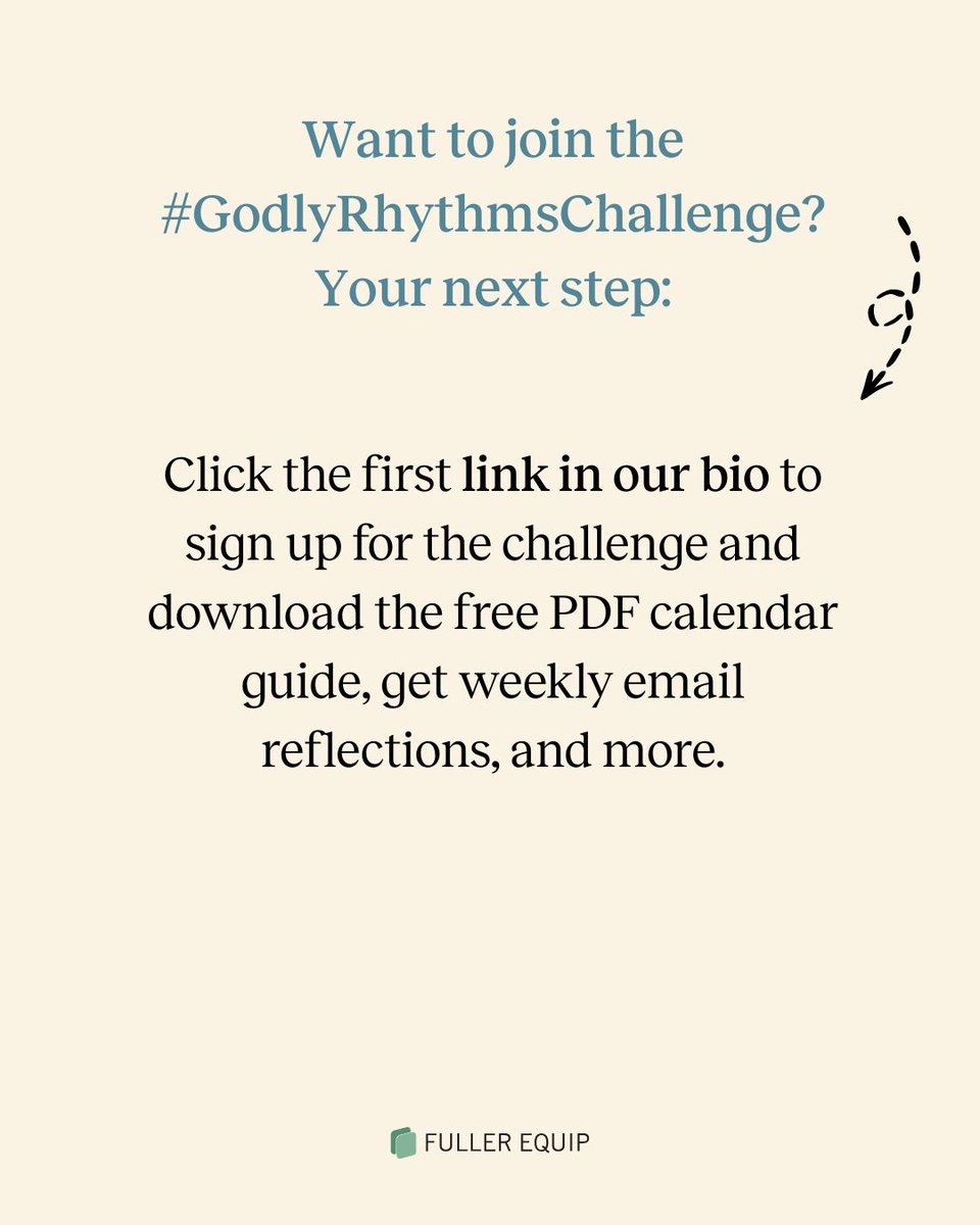 FullerEquip's tweet photo. 🫂 Welcome to Week 4 of the #GodlyRhythmsChallenge! This week, we will focus on the spiritual rhythm of service &amp; kindness. The course this accompanies is now just $5, until this Saturday (2/28).
➡️ Click to join the challenge: https://t.co/32MouCJ0oA https://t.co/ooFRdhmg9a