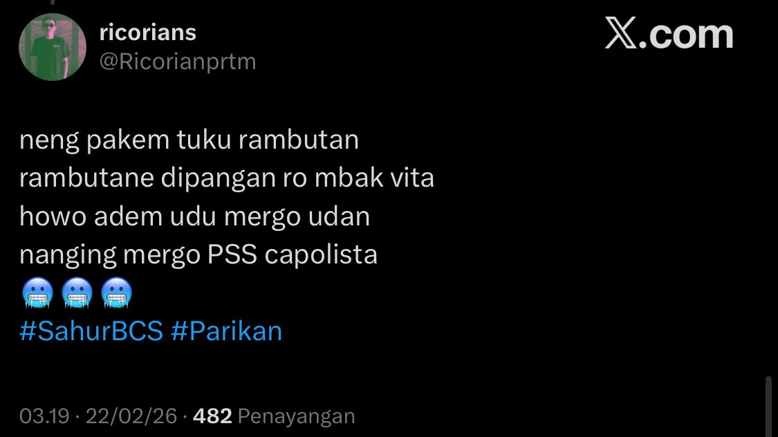 Setelah rembugan dengan tim dari <a href="/CS_SHOP1976/">Curva Sud Shop</a> telah ditentukan 3 pemenang yang akan mendapatkan masing-masing 1 artikel merchandise. 

1. <a href="/Kem4lllr/">Kem4lll.e</a> 
2. <a href="/prabs_/">prabs!</a> 
3. <a href="/Ricorianprtm/">ricorians</a> 

Bagi para pemenang silahkan besok datang ke Curva Sud Shop untuk mengambil hadiah🤝🏻 

#OraMuntir