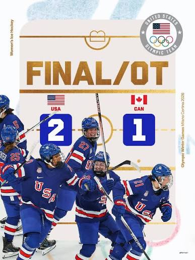 Both <a href="/usahockey/">USA Hockey</a> Men's &amp; Women's teams both sweep the GOLD medal games in Milan with a 2-1 OT WINS!!!!!!!!! 🏅 🏒 🇺🇸 
#incredible