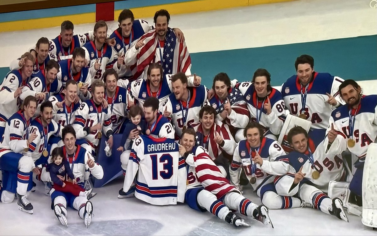 📸 🥇USA🇺🇸 #GAUDREAU 👧🏻👦🏻
#Olympics2026