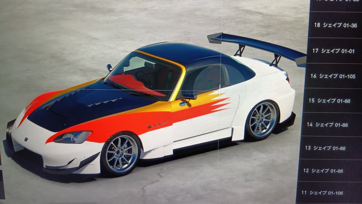 とりあえず下地を無限CR-Zっぽくしたところで寝る ナンバーも2枚目の