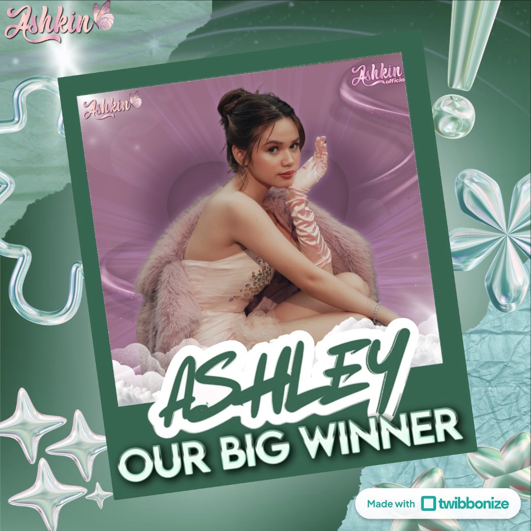 𝐓𝐖𝐈𝐁𝐁𝐎𝐍 𝐅𝐎𝐑 𝐀𝐒𝐇𝐋𝐄𝐘 💚💜

We’re beyond excited to share our official Twibbon frame in support of Ashley for the upcoming Big Night! ✨

Let’s paint our profiles with love and unity as we cheer for Ashley all the way to the end. We encourage all Ashkins to use this