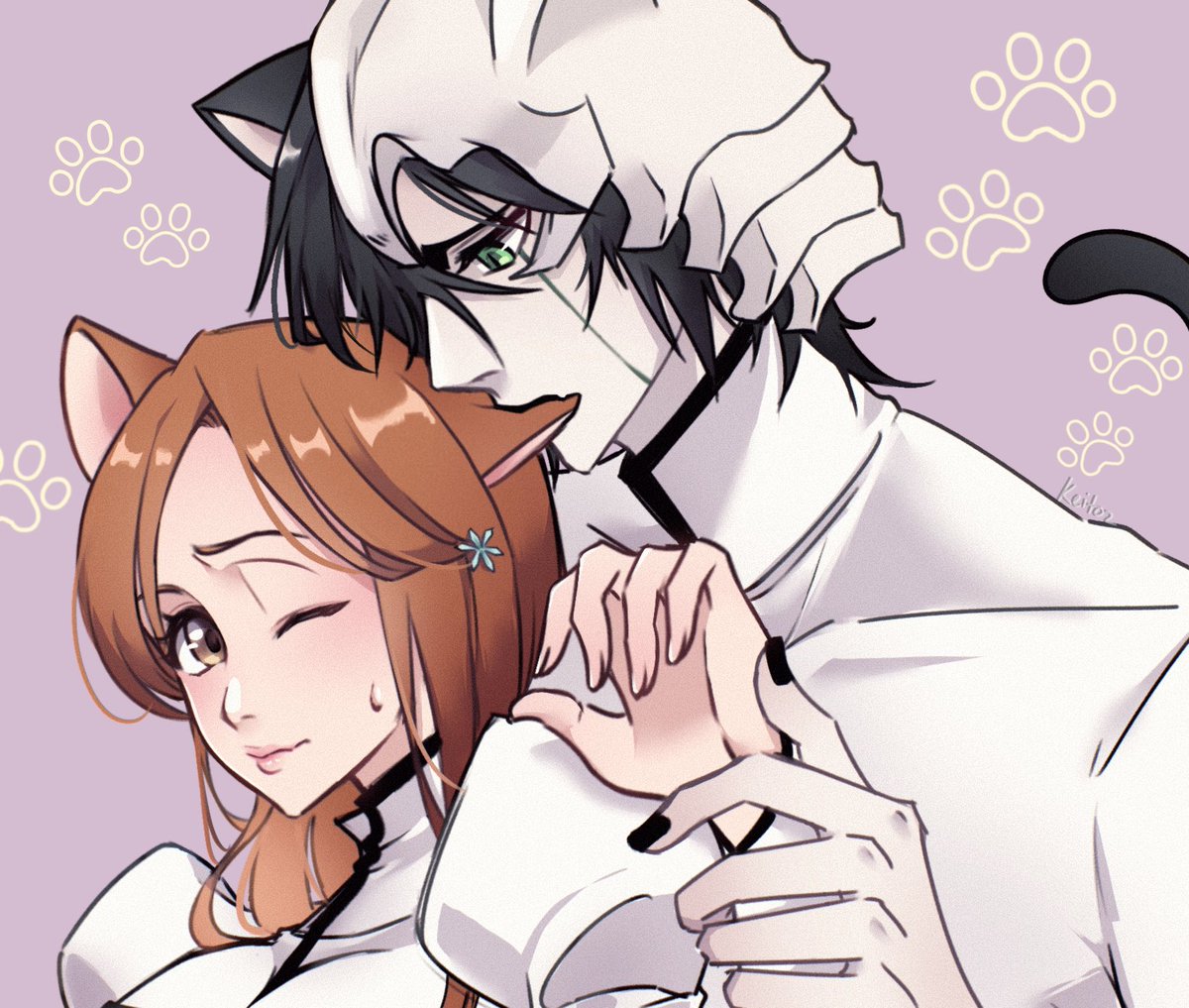 ウル織猫の日🐾
#ulquihime #BLEACH 우르히메