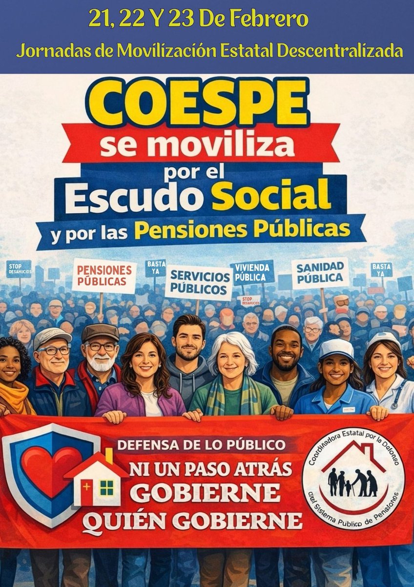 El movimiento por las pensiones públicas convoca una movilizaciós estatal descentralizada. El lunes 23, 11:30 h. SC de Tenerife, Parque Garcia Sanabria. Apoyan organizaciones sociales, sindicales y políticas.
sanborondon.info/2026/02/22/los…
<a href="/CoespeOficial/">COESPE@OFICIAL</a> 
<a href="/PensionesT/">Pensiones Públicas Tenerife</a> 
<a href="/PoderPopularWeb/">PoderPopular.info</a>