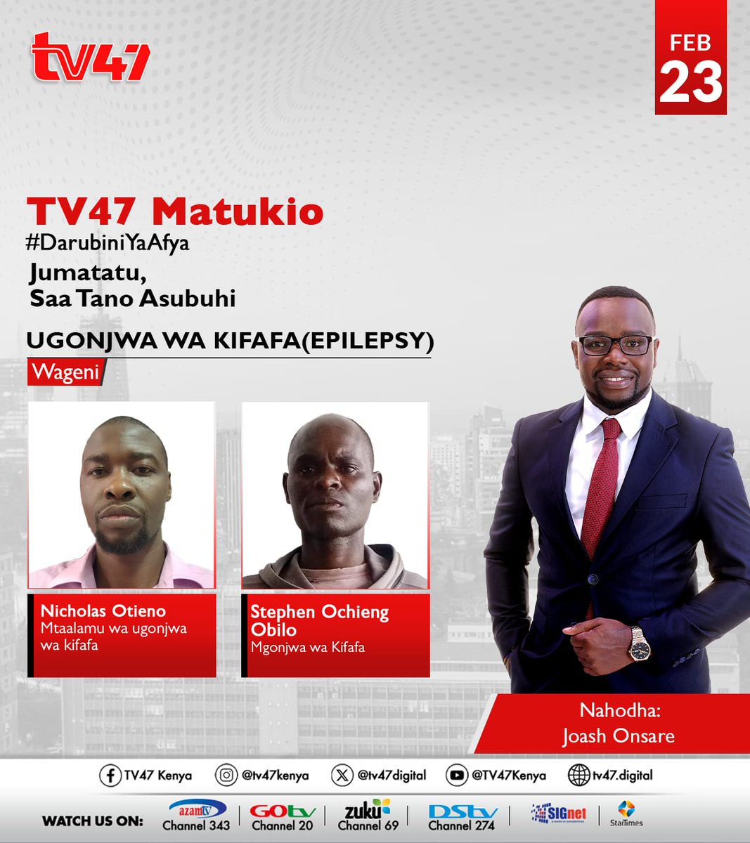 Join Us Tomorrow! @ tv47 
23rd February 2026
11:00 AM
Join us for an engaging Myths &amp; Misconceptions Busting Conversation on matters epilepsy.
The key to fighting epilepsy stigma lies in replacing traditional beliefs and misinformation with accurate, evidence-based information.