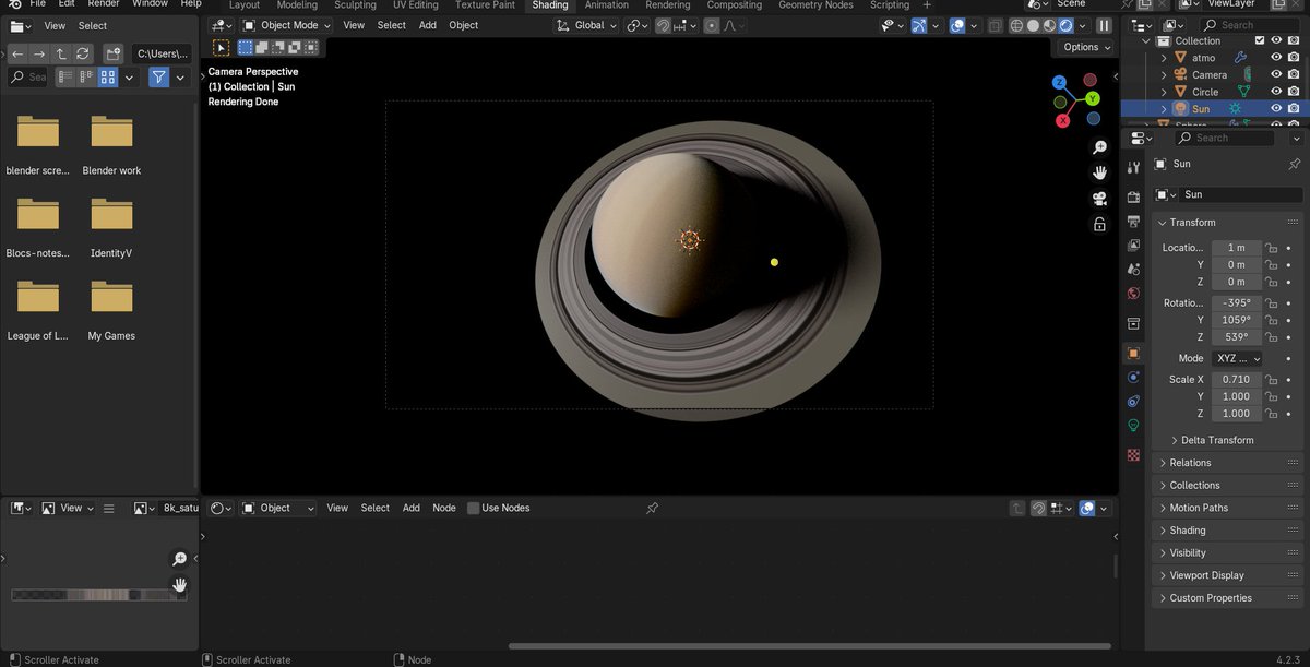 saturn #Blender3D #planet #saturn