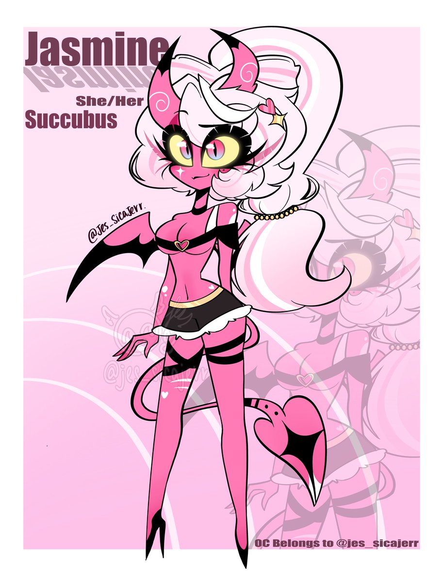 Jes_SicaJerr's tweet photo. Here’s my new succubus sona—Jasmine✨✨💖

Feel free to ask anything about her if you’d like💞💞💞
[Art By Me]
#HelluvaBoss #HelluvaBossFanart #HelluvaBossVerosika #HelluvaBossSona #HelluvaBossOC https://t.co/BeKKityykA