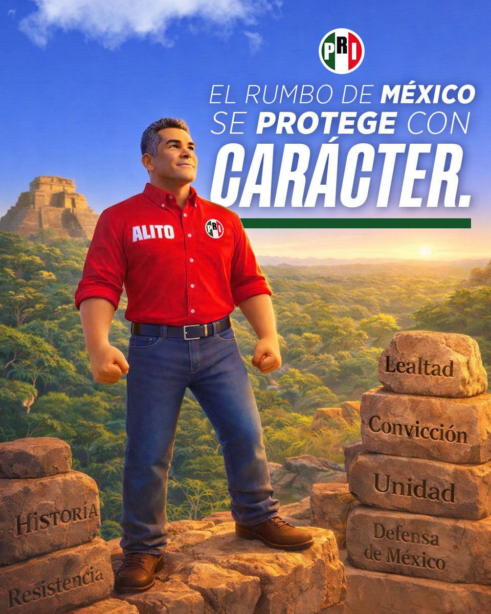 PRI_Yucatan's tweet photo. No es solo liderazgo, es compromiso y lealtad. Alejandro Moreno camina de frente y en el PRI Yucatán estamos junto a él, firmes y decididos. #AlitoMeRepresenta https://t.co/s8X2XCcZnn