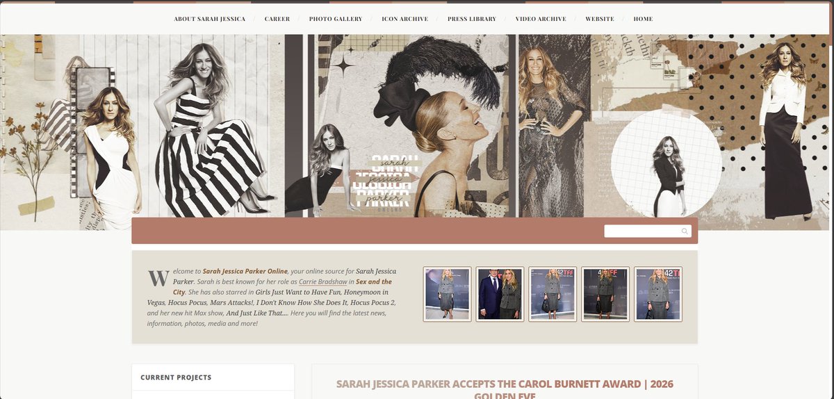 Sarah Jessica Parker Online (a fansite) tweet media