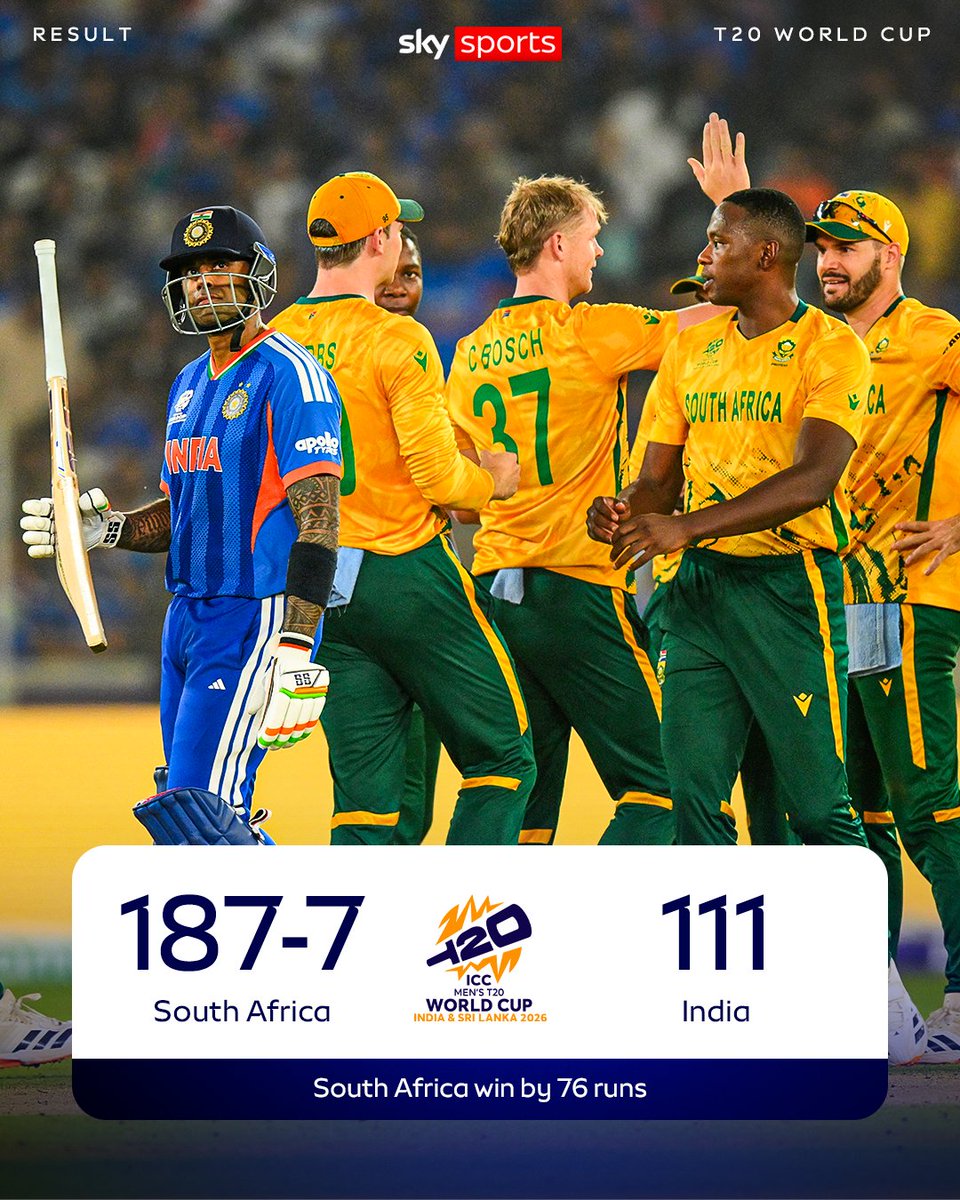 South Africa THRASH India by 76 runs in Ahmedabad 🇿🇦✅