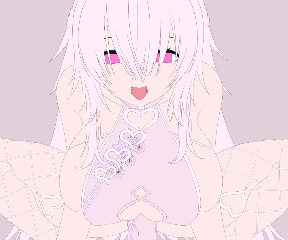 前垂れって便利でえっちで素晴らしいね、と思いつつ今夜は意識を失うまで塗ります。 