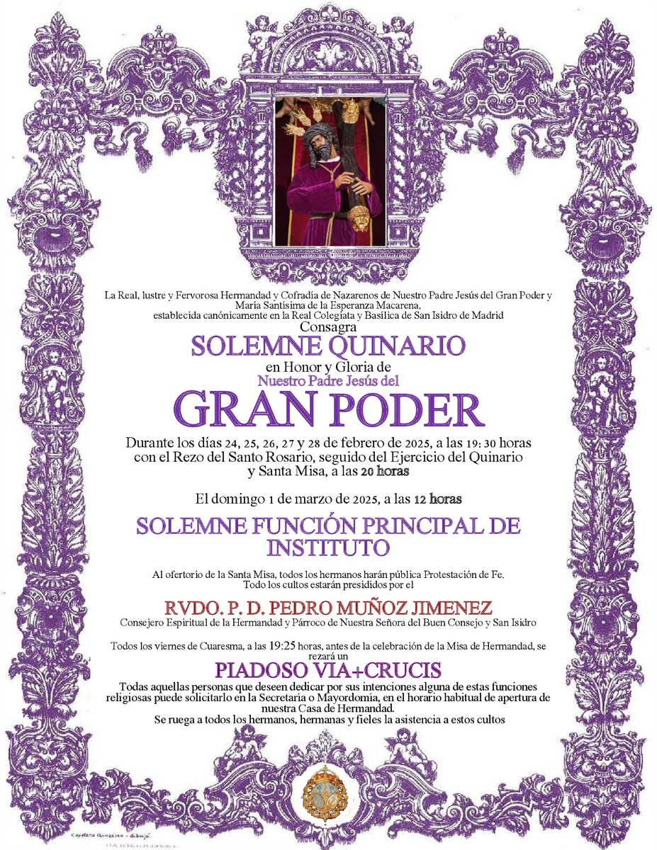 Hermandad Jesus del Gran Poder y Macarena Madrid tweet media