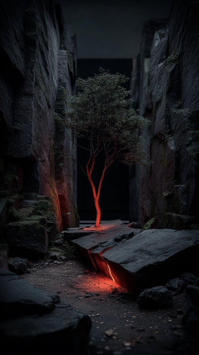 Between walls of uncertainty.