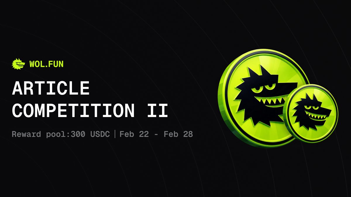 Article Competition II

As soon as Round 1 ends, we launch the next one with bigger reward pool: 

1st place — 150 USDC
2nd place — 100 USDC
3rd place — 50 USDC 

> Write an article about Crack Wallet
> Include gameplay video showing your win with $WOLFUN
> Reach the finals
>