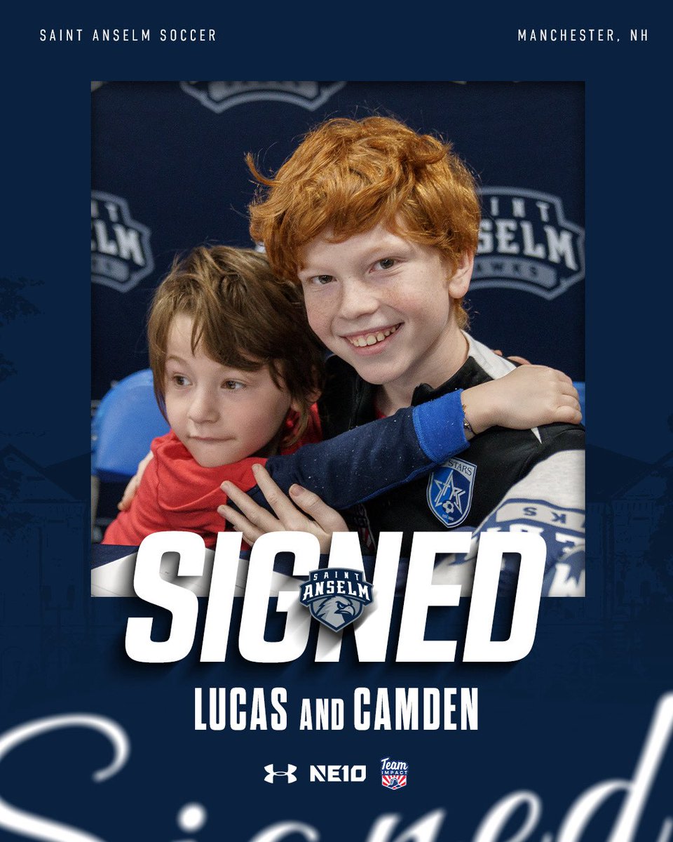 STAHawksMSOC's tweet photo. 𝑺𝑰𝑮𝑵𝑬𝑫 x2️⃣ ✍🏻

Our team is honored to announce the two newest additions to the men’s soccer program, Lucas and Camden 🤩

Lucas and Camden will be members of the team, coming to practices, games, and team events, over the next two years as our @goteamimpact teammates ⚽️ https://t.co/XBzCqcbXO6