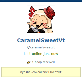 Guess who is on my Oshi . co  now?
That right! it the honka honka hehehehe 
✦•┈๑⋅⋯ ⋯⋅๑┈•✦
⭑. See if you find me HEHEHE ⭑.ᐟ