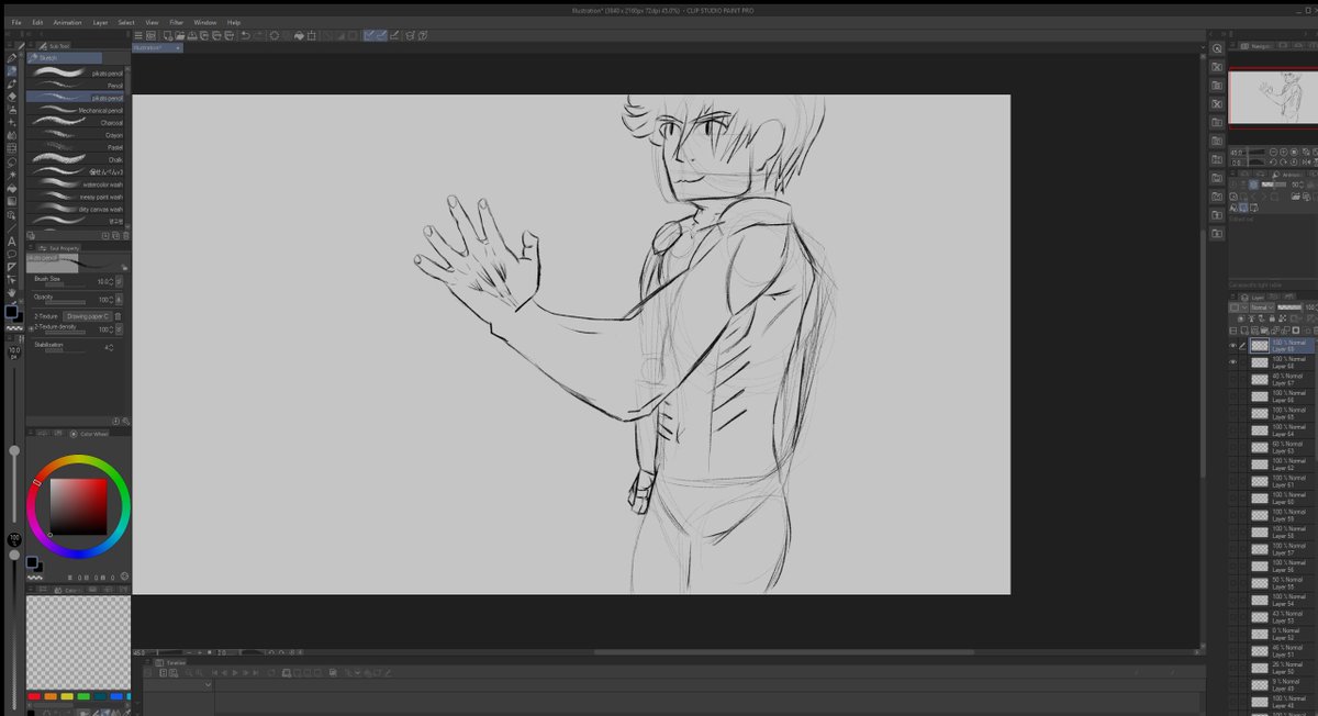 Fallenh31's tweet photo. just drew this guy in he looks like he wants to give you  a handshake yea or nay? #drawing #anime #digitalart #art #sketch https://t.co/73ZYW2upl0