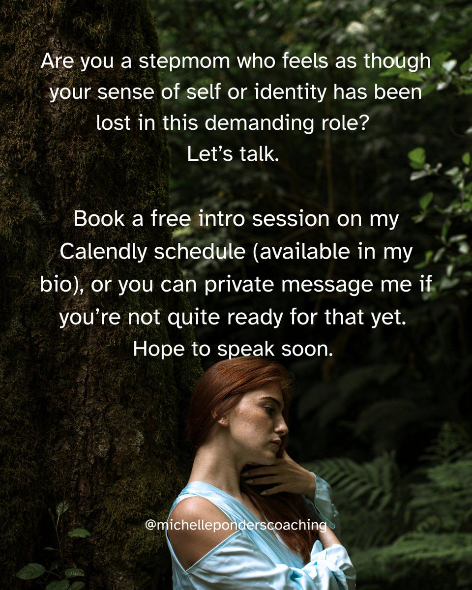 Book your free intro session or message me to chat! calendly.com/michellezunter…

#stepparenting #personalcoach #lifecoaching
