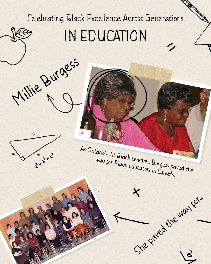 JamMagloireFdn's tweet photo. As Ontario’s first Black teacher, Millie Burgess blazed a path for future Black educators in this country. Decades later, Karen Brown has continued that legacy as the first Black president of the Elementary Teachers’ Federation of Ontario. https://t.co/2P0jGyr4tO