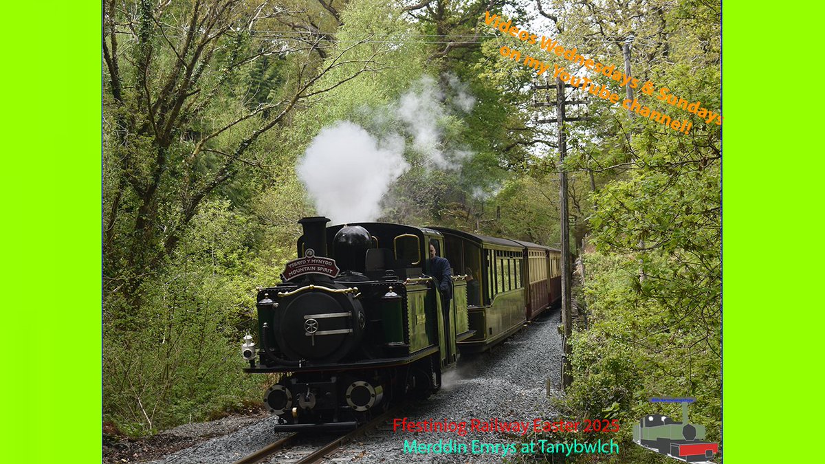 Ffestiniog Railway Easter 2025: Merddin Emrys at Tanybwlch. Check it out youtu.be/g5Zb-b3fQaA Thanks! <a href="/festrail/">Ffestiniog & Welsh Highland Railways</a>