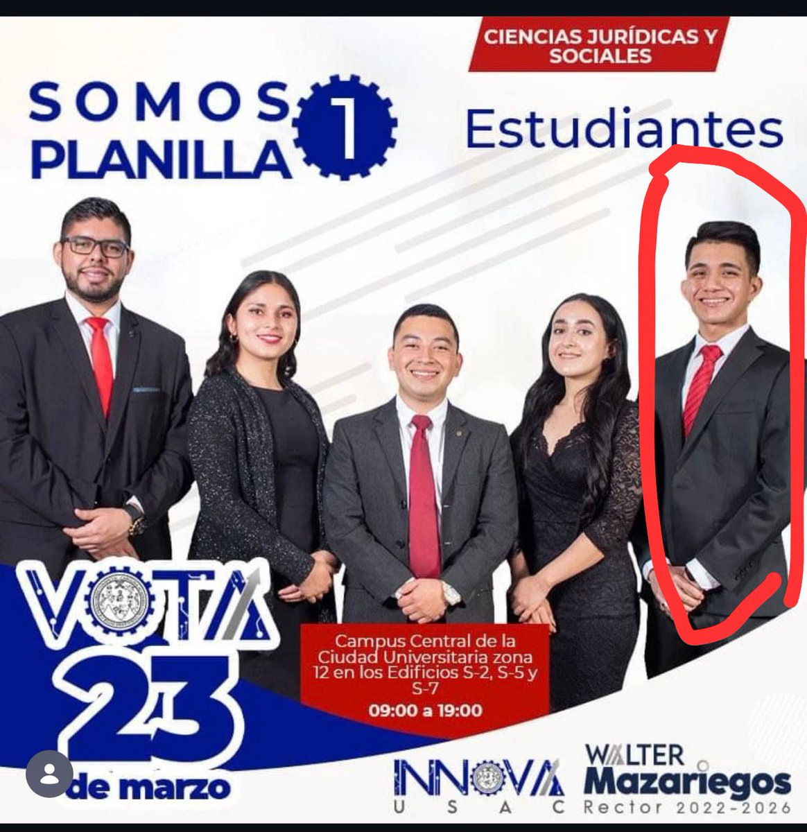 Por supuesto que ellos siempre han estado. Si ustedes aún dudan si la planilla 1 es a fin a Mazariegos mire quién los está apoyando