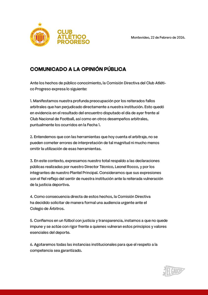 C. A. Progreso tweet media