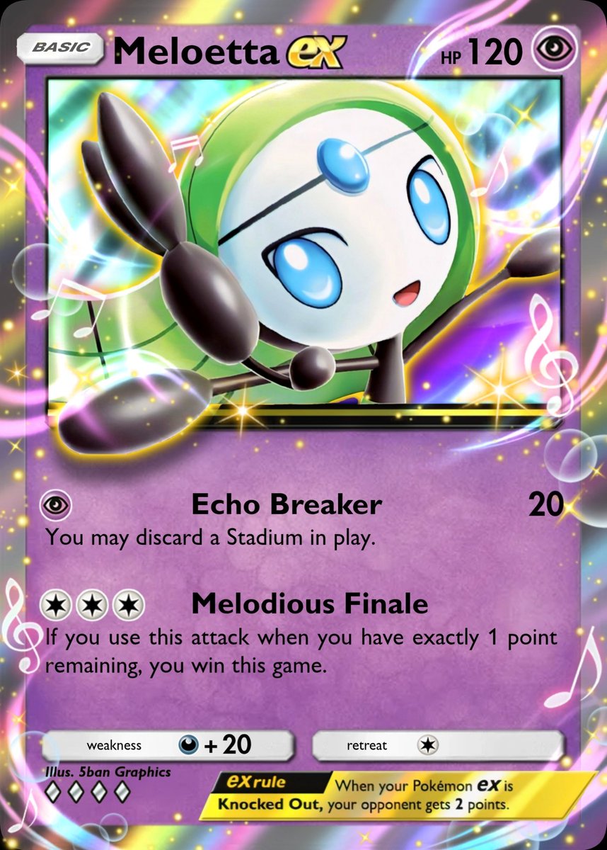 Rillaboom ex and Meloetta ex from my latest "CUSTOM" B2a Set

[Please give credit if re-posting]

#PokemonTCGPocket #Pokemon #PTCGP