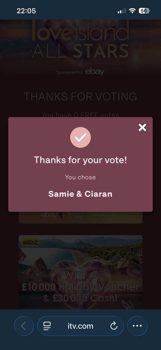 Voted #LoveIslandUK #loveislandallstars2026 <a href="/LoveIsland/">Love Island</a>