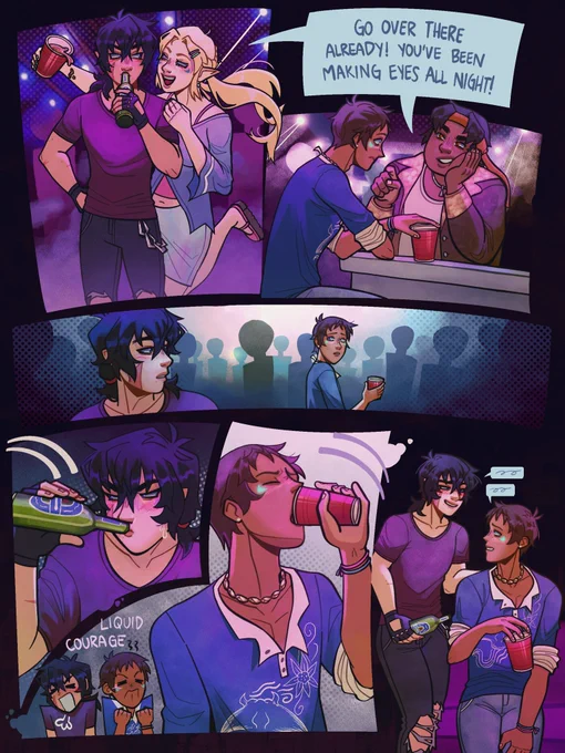 liquid courage ⋆˚꩜。 klance 