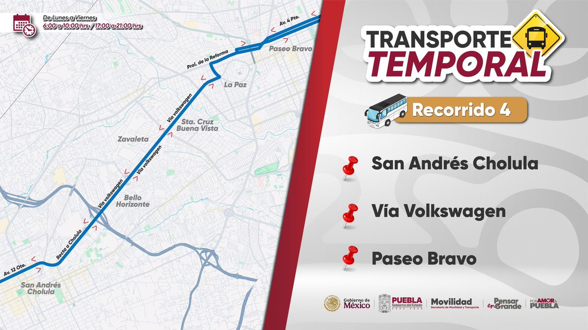 Secretaría de Movilidad y Transporte (@mtgobpue) on Twitter photo 