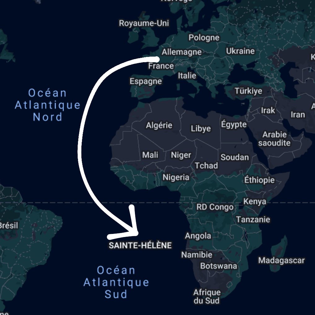 ils l’avaient envoyé grave loin napoléon en fait