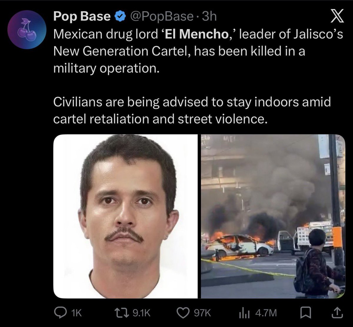 Almost 5M views within few hours. El $MENCHO going viral. Wait until <a href="/realDonaldTrump/">Donald J. Trump</a> addresses this. 👀