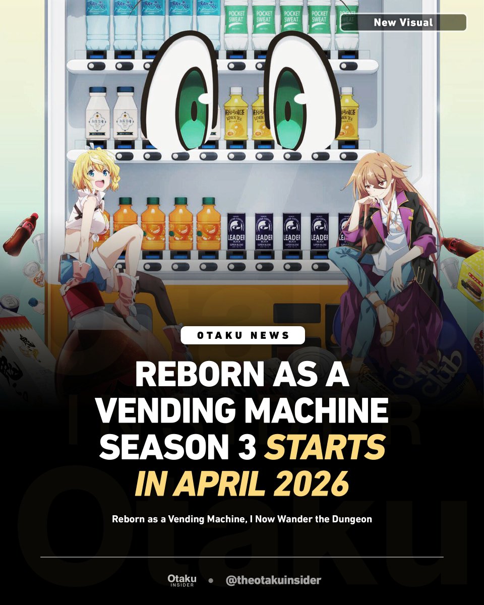 Reborn as a Vending Machine Season 3 starts in April 2026.