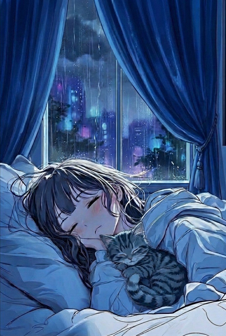 stellacantabile's tweet photo. 🌿Where Winter Loosens🌱🤍

Morning drifts in on quiet rain,
soft against the glass.
Blue light gathers in the room,
turning the walls into a small, still sea.

Outside, the city dissolves
into silver threads and distant glow.
Inside, a hushed, rounded warmth.
Sleeping breath,
a small heartbeat softly lit.

The rain does not hurry.
It loosens winter from the earth,
sinking into waiting soil,
whispering of green not yet seen.

Somewhere beneath the hush,
something begins.

In this tender blue morning,
it is enough
to rest,
to listen,
to be.

#poetry #GoodMorning #MorningVibes #SpringVibes #RainyDay #springrain #quietmoments #MondayMorning 
#HolidayMorning #春の雨 #詩 
#Loveit🌟🤍🎶

🖼️+✍🏻 Noémie 🌸🤍🎨