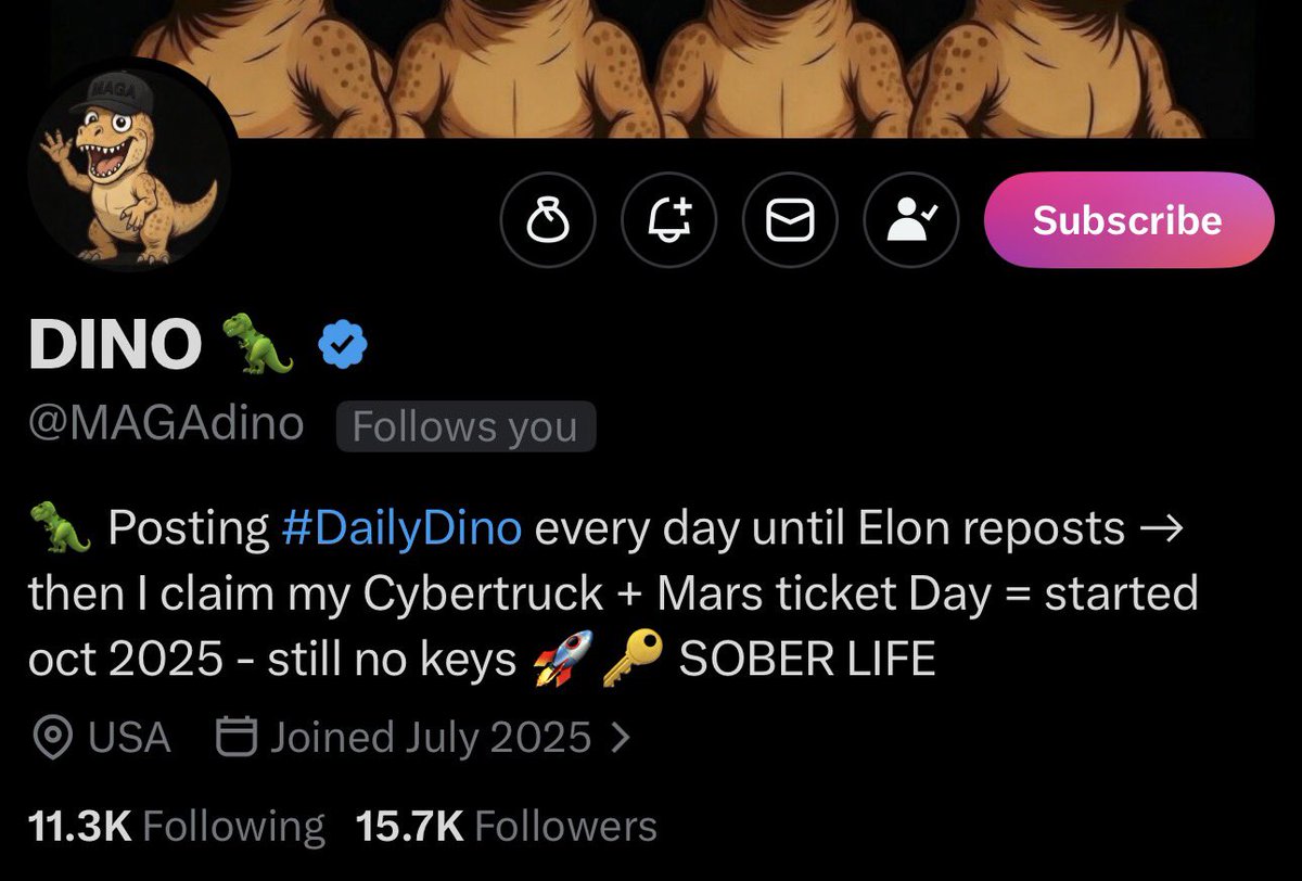 Let’s boost <a href="/MAGAdino/">DINO 🦖</a> to 16K🚀