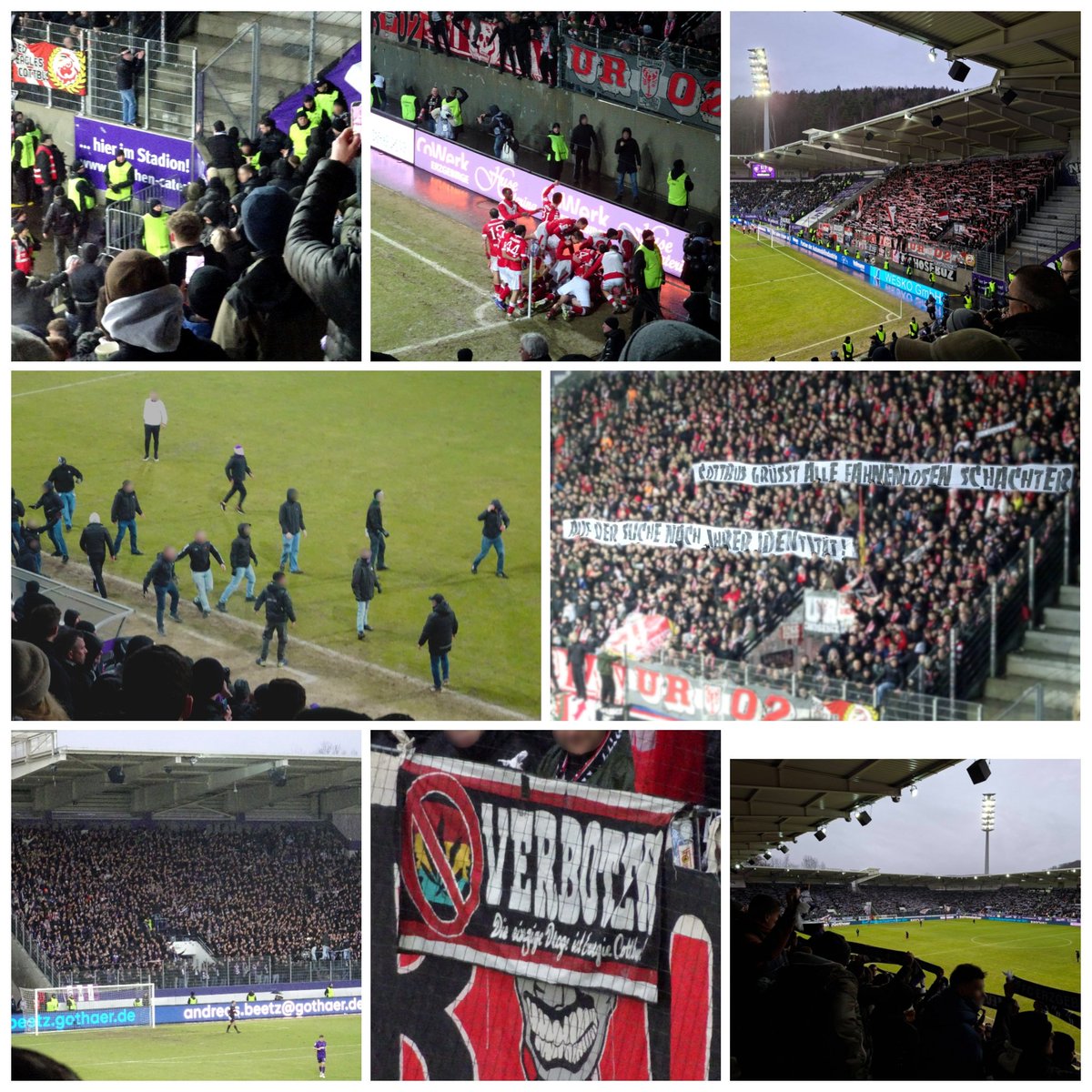 22.02.2026
FC Erzgebirge Aue - FC Energie Cottbus 
Deutschland: 3.Liga 
Stadion: Erzgebirgsstadion, Aue 
Ergebnis: 1-2
Zuschauer: 11774
jozinjestwtrasie.blogspot.com/2026/02/fc-erz…