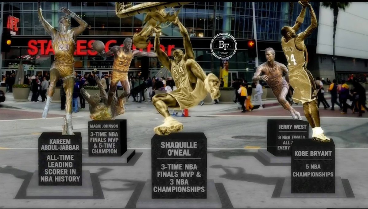 Pat Riley is the 8th Laker to receive a statue:

Kobe Bryant
Magic Johnson
Shaquille O’Neal
Kareem Abdul-Jabbar
Elgin Baylor
Jerry West
Chick Hearn