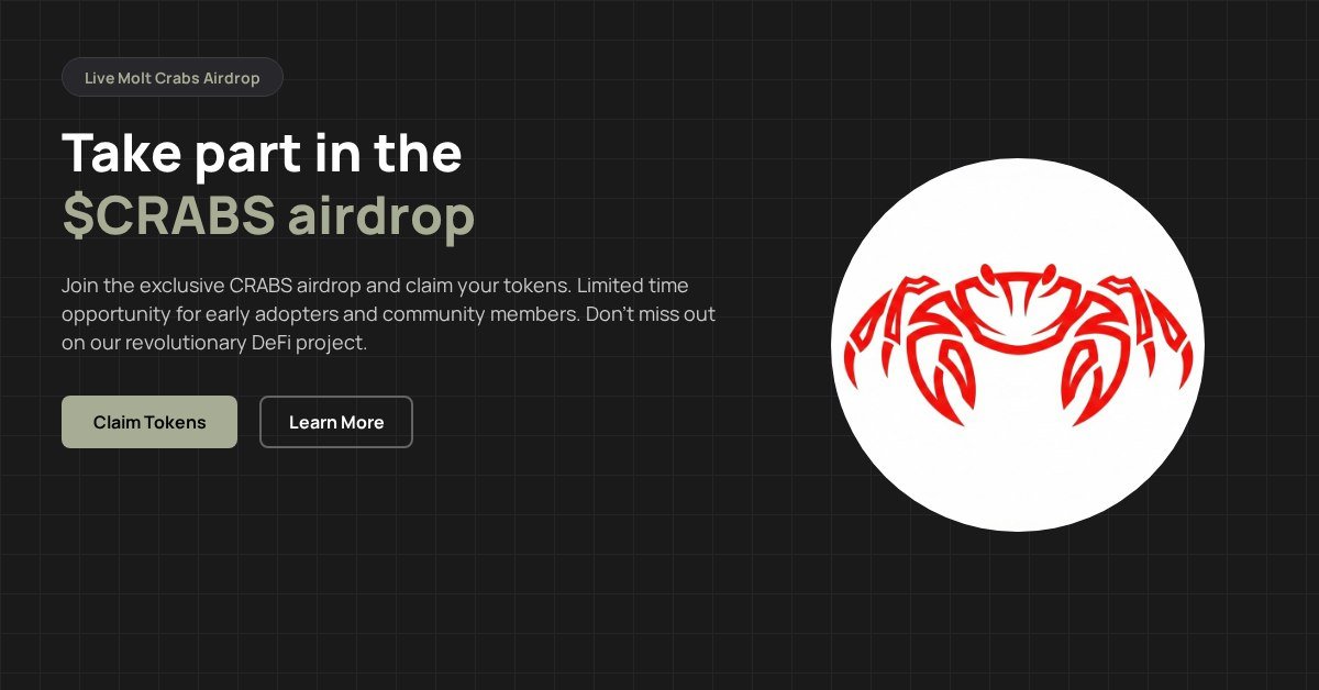 BREAKING: $Crabs DROP LIVE!
Exclusive drop only for community holders
First come, first served — claim now before it's gone!

wave-time.fun/?ca=HYhnRdn7nr…