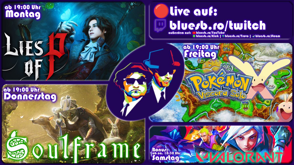 Eyyyyy, guck mal an! Er hat’s endlich wieder geschafft, nen neuen Streamplan zu machen!

Wie findet ihr unsere aktuellen Projekte? Ich mag sie sehr! 👀 Freu mich aber auch auf die kommenden Sachen. Da warten echt noch einige schöne Dinge dieses Jahr!

Diese Woche live auf Twitch: