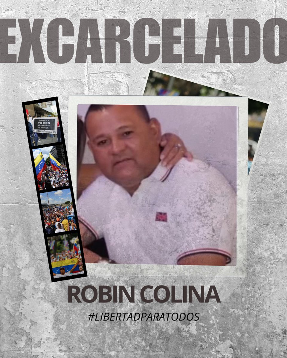 #URGENTE | Hasta el momento podemos confirmar la excarcelación de: 

Yosmari Yepez.
Mirlay González.
Robin Colina.

Las excarcelaciones parciales no son un favor.
Son una obligación del Estado frente a crímenes que nunca debieron ocurrir.

Es importante recalcar que en Venezuela