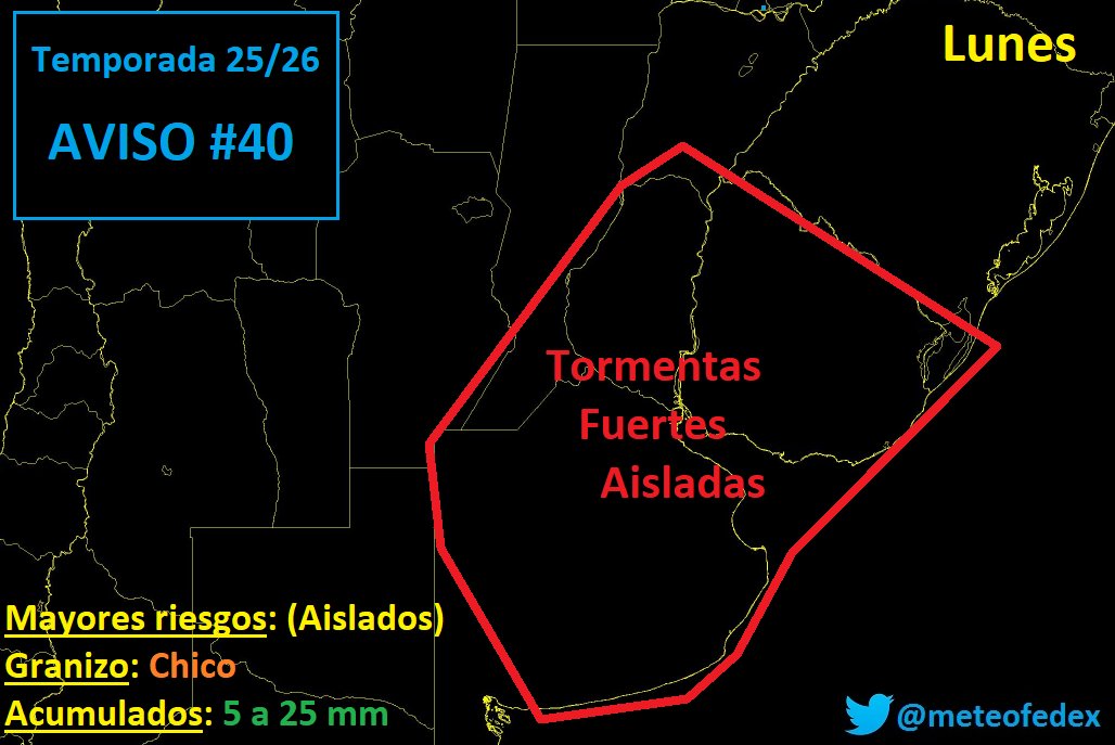 #Tormenta LUNES | Las tormentas se trasladan de nuevo al Este del país, esta vez se forma aislada y no generalizada. Hay chances en cualquier momento de la jornada, aunque la mayor parte se darán en la tarde.

Puede llover intenso, aunque no todas las zonas tendrán esa suerte.