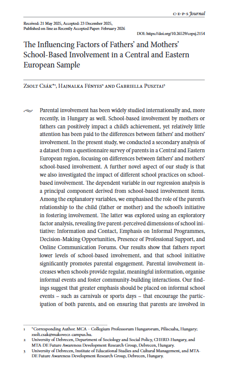 Center for Educational Policy Studies Journal tweet media