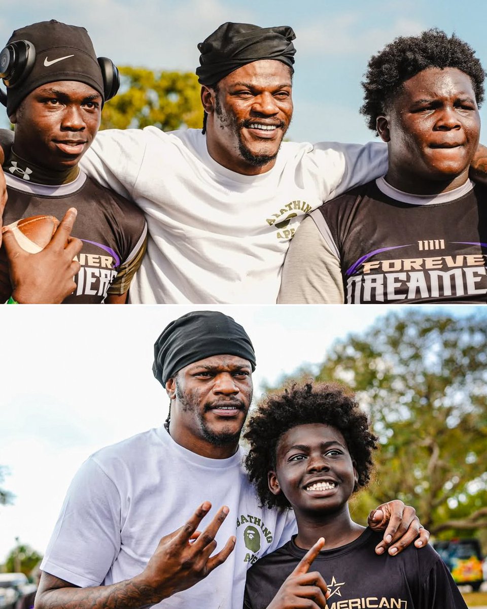 Lamar Jackson hosted his 3rd annual 7-on-7 tournament Saturday in South Florida 💜

(via forever8dreamers/IG)