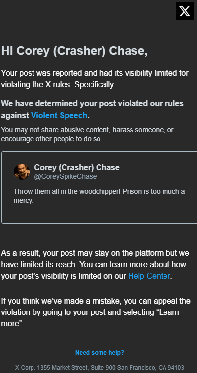 Corey (Crasher) Chase tweet media