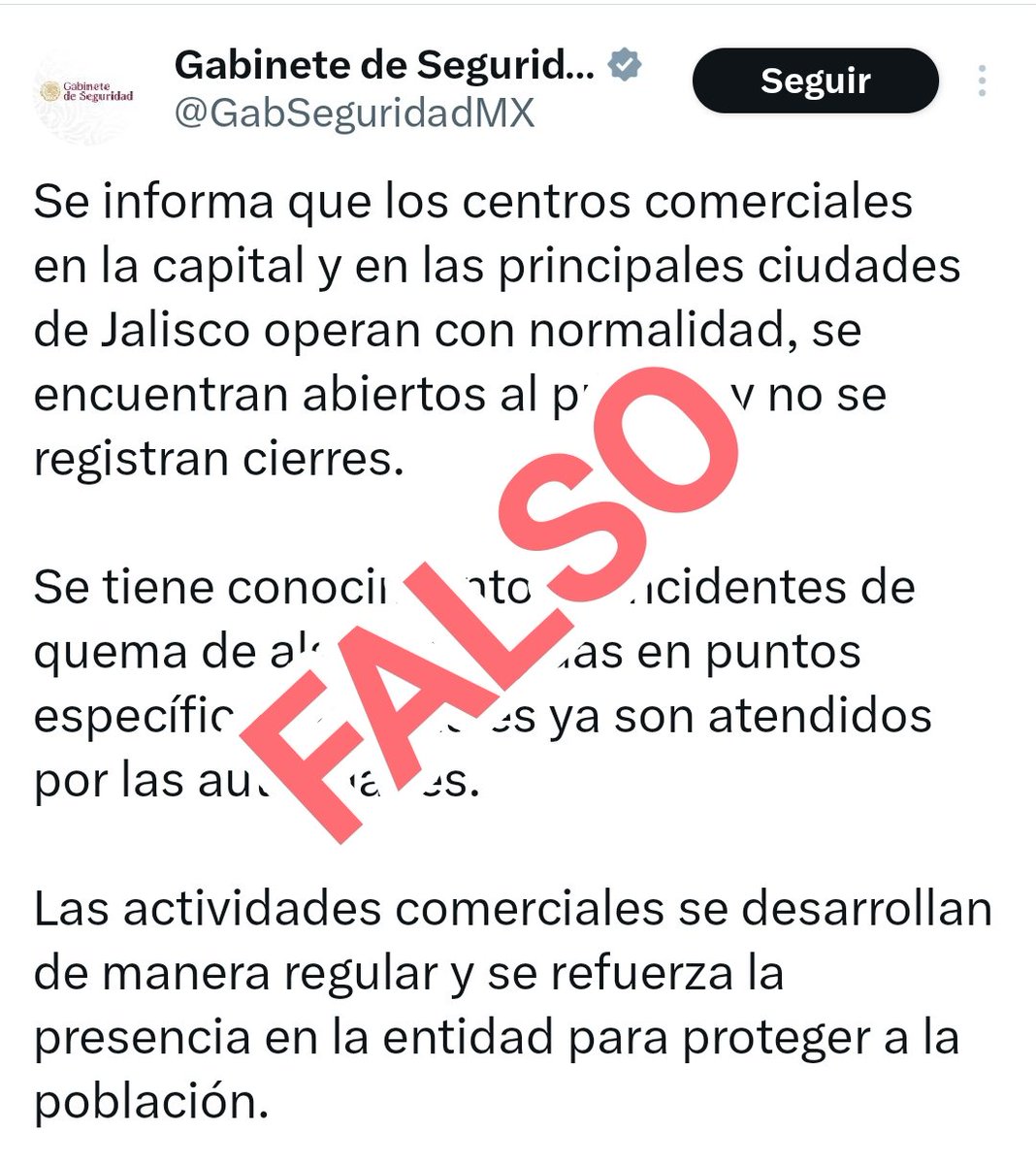 erikwallace19's tweet photo. @GobiernoJalisco FALSO https://t.co/W5nTlgJgi5