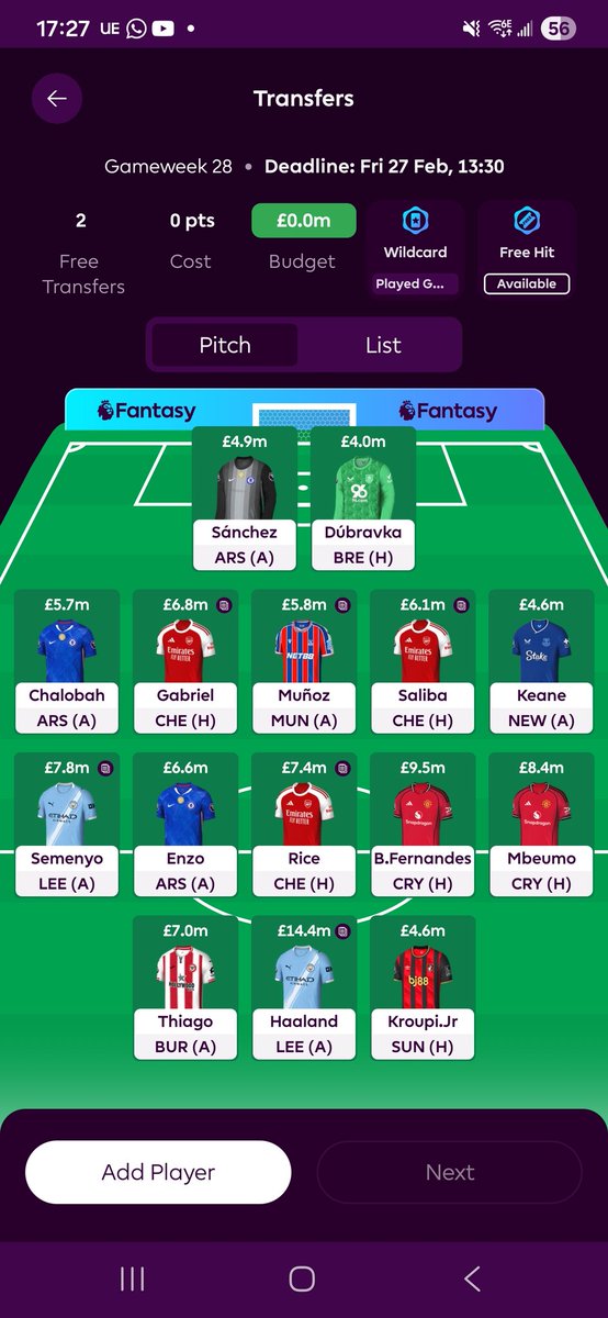 razman14's tweet photo. @Colm30426349675 @FPL_TomHadley For me with 2 fts who are the idea replacements for chalobah and enzo. nor / vvd and rayan /? https://t.co/l4nZv7o7V9