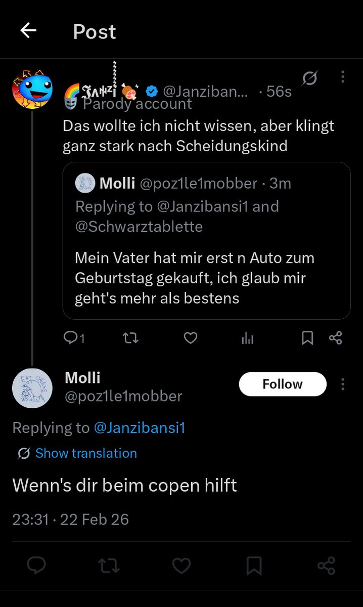 ich werte das einfach mal als Ja. 

GaLiGrü
