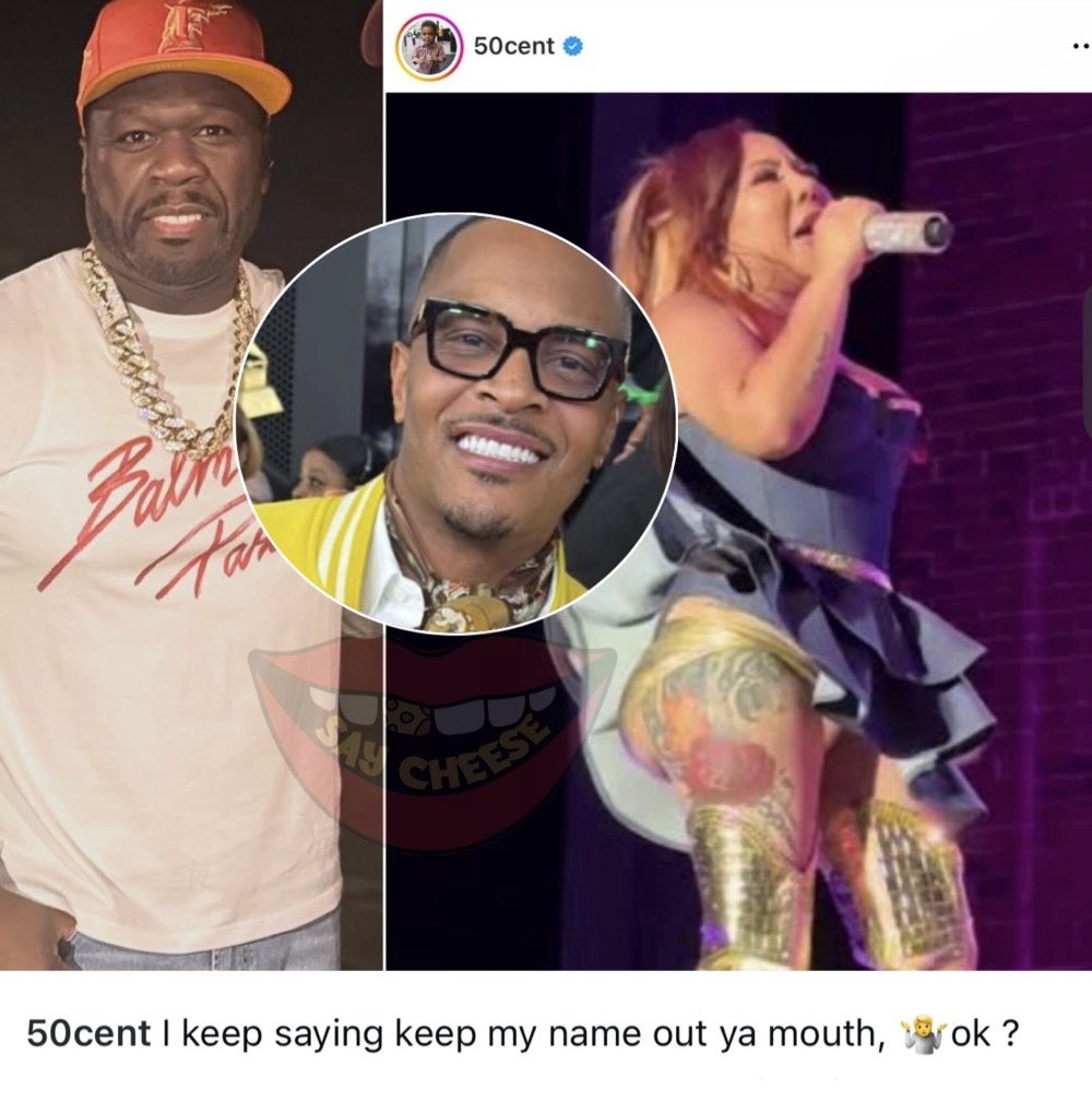 SaycheeseDGTL's tweet image. 50 Cent shares picture of Tiny after T.I. spoke on him in recent interview