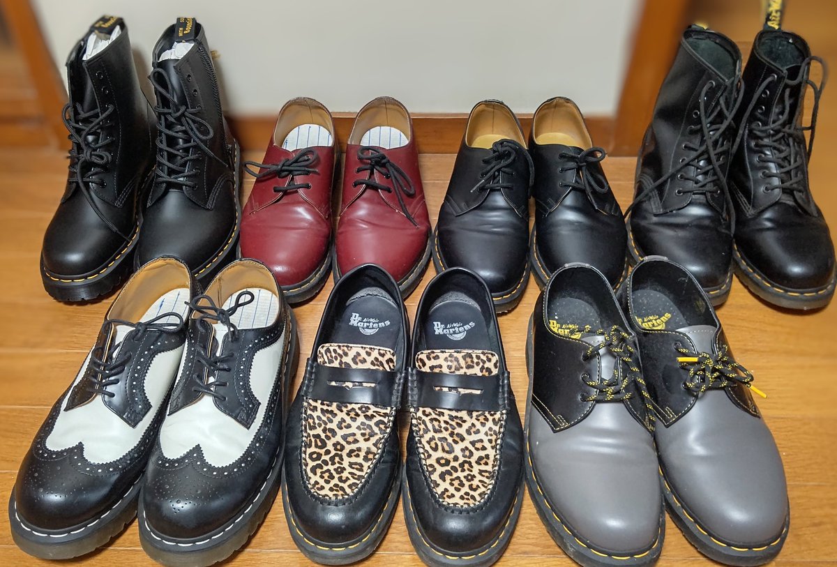 20年位でDr.Martensの靴増えたな🎵 RED WINGは良く履くからどのブーツ